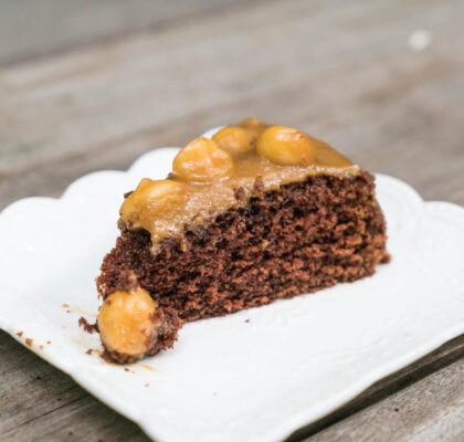 Gâteau au chocolat et à la banane