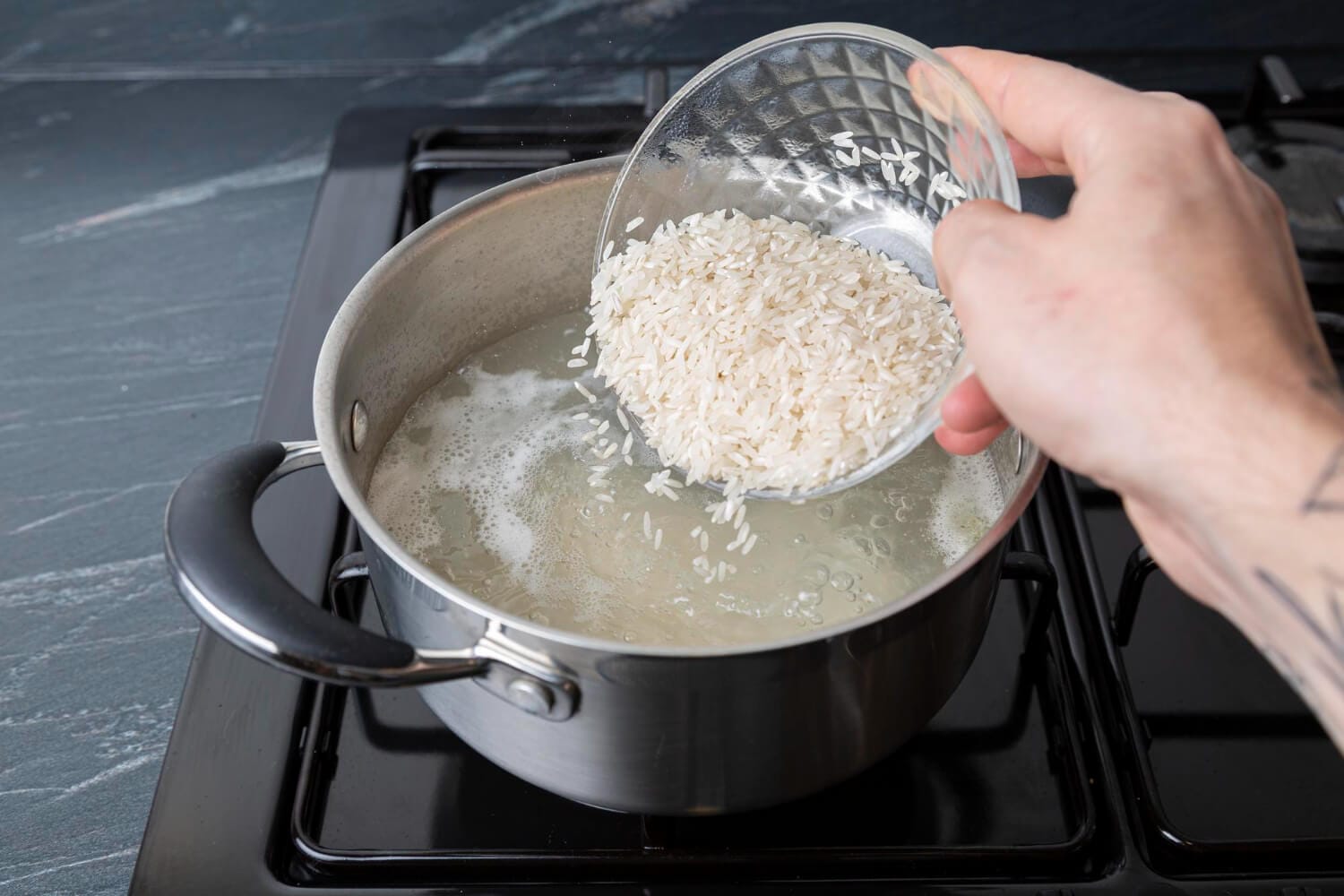 cuisson du riz bien cuit